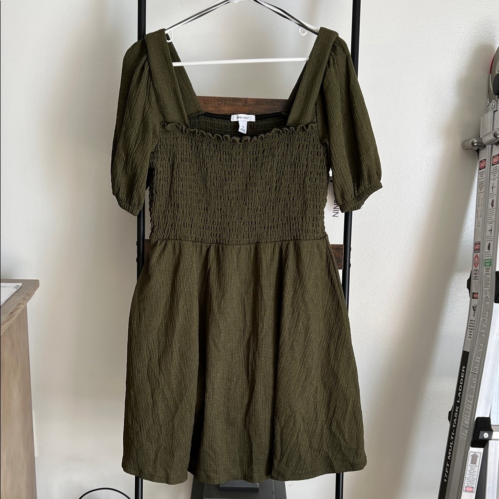 Nine West Olive Smocked women’s dress